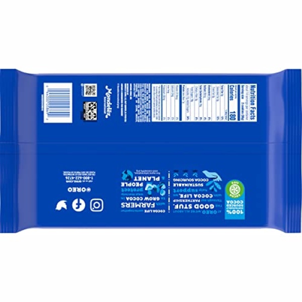 OREO Mega Stuf Chocolate Cookies, Family Size, 500g