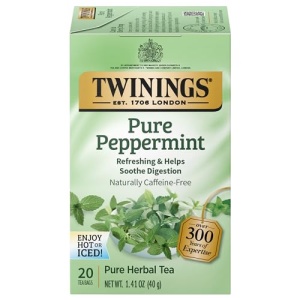 Twinings Pure Peppermint Tea Bags, 20 Count (Pack of 6)
