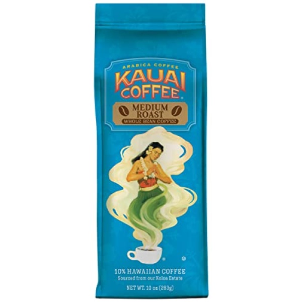 Kauai Coffee Koloa Estate Medium Roast - Whole Bean, 283g