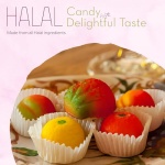 Marzipan Candy Fruit Assorted Shapes Gift Box 54 PCs
