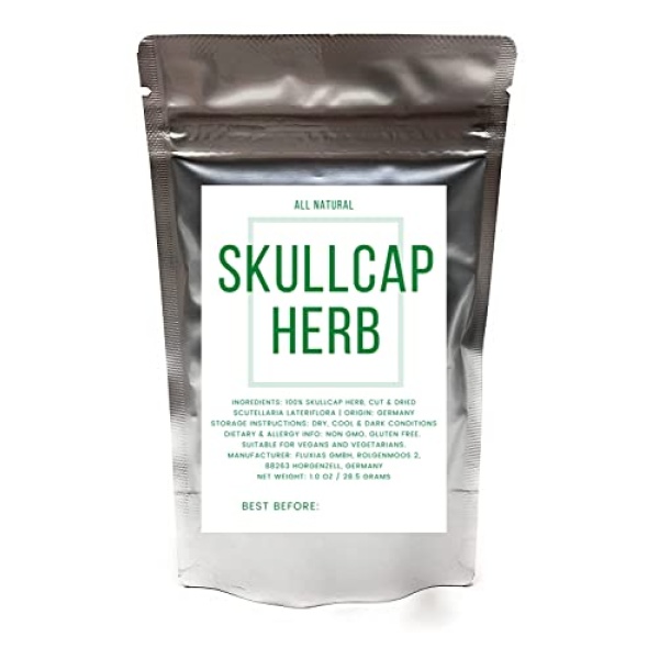 Skullcap Herb from Germany - Natural, Cut & Dried, 28.5g