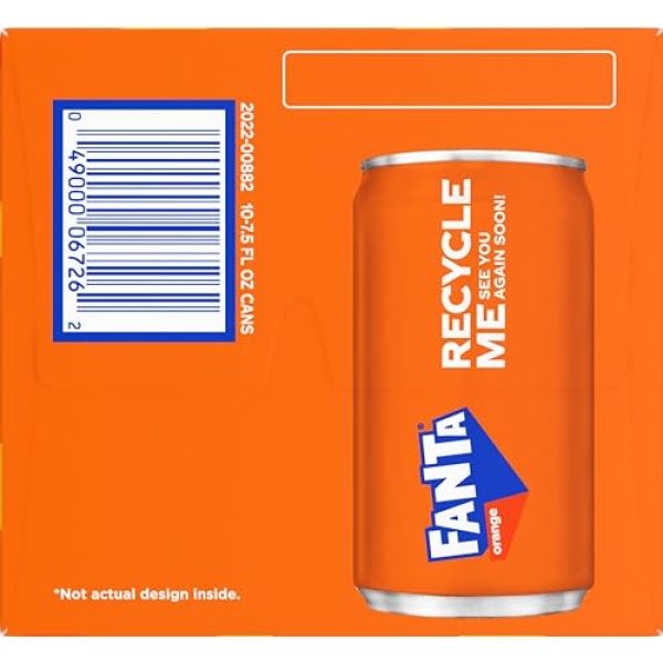 FANTA ORANGE CAN 222 ML X10