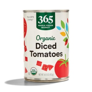 365 by Whole Foods Market, Organic Diced Tomatoes, 411g