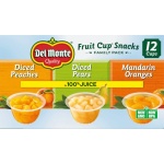 Del Monte Fruit Cup Snacks in Juice, 113g, 12 Ct