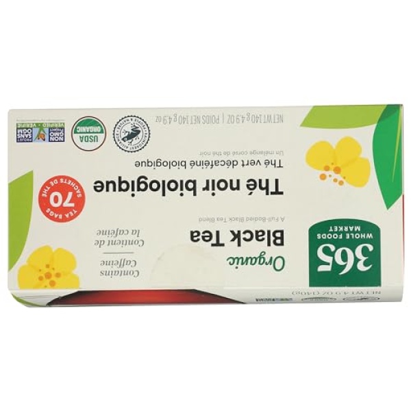 365 by Whole Foods Market, Organic Black Tea, 70 Count