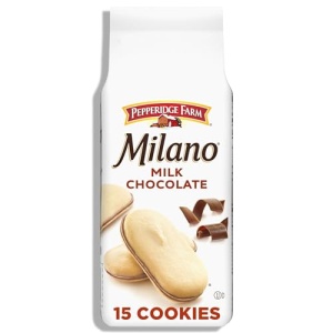 Milano Milk Chocolate Cookies, 170g Bag (15 Cookies)