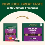 VAHDAM Darjeeling Black Tea Bags (100 Count) High Caffeine