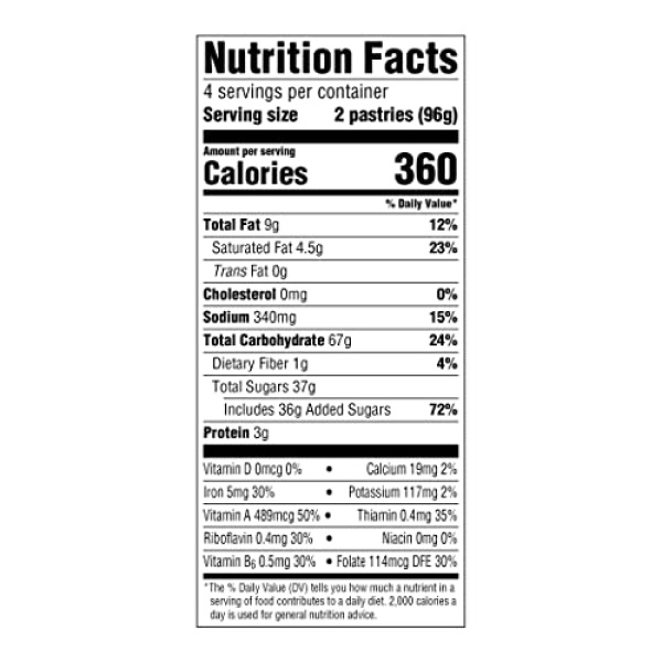 Amazon Fresh Blueberry Toaster Pastries, 8 Count