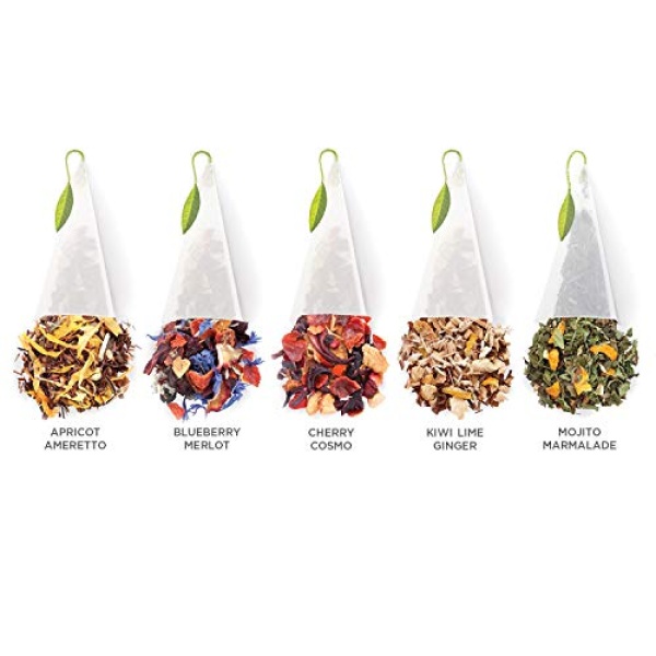Tea Forte Herbal Retreat Citrus Fruit Tea Sampler, 10ct