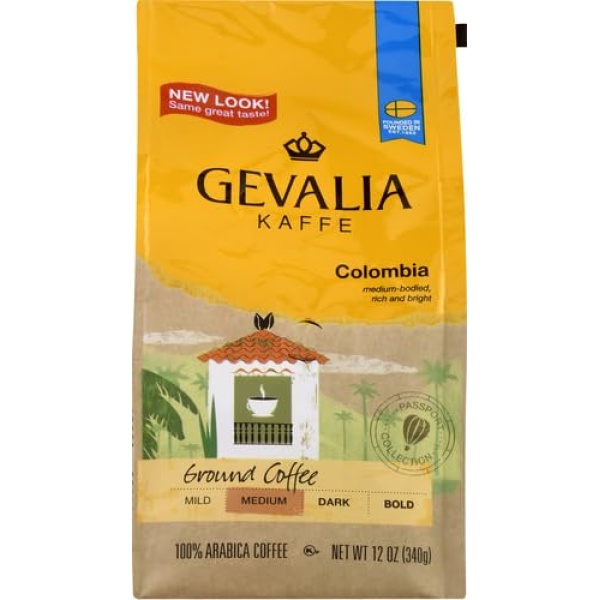 Gevalia Colombian Medium Roast Ground Coffee (340g)