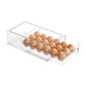APLOP Stackable BPA Free Egg Container, 18 Eggs, Clear