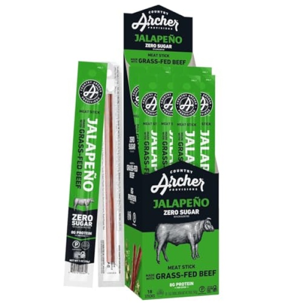 Country Archer Jalapeno Beef Sticks, 18 Count
