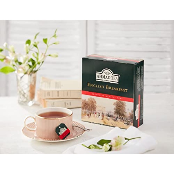 Ahmad English Breakfast Black Tea, 100 Teabags