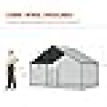 UD Patio Metal Chicken Coop, 2 Doors, 1.8x3x1.8m