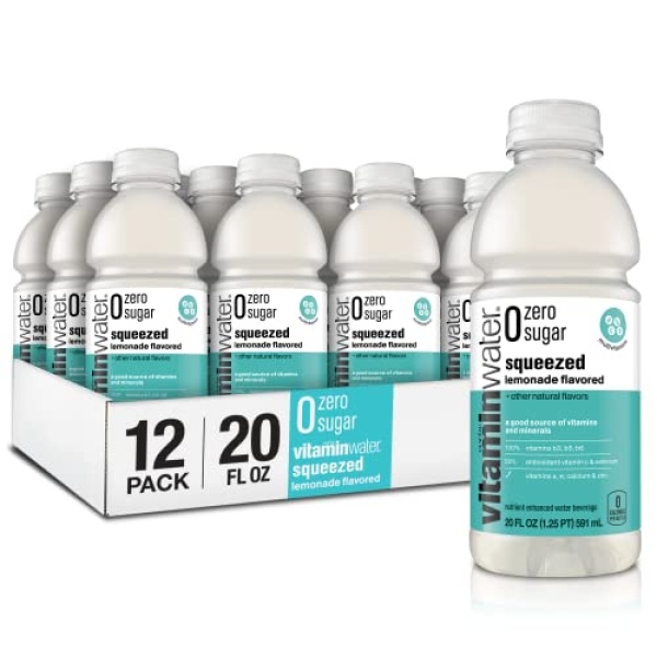 vitaminwater zero sugar lemonade, 591 ml, 12 Pack