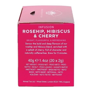 Ahmad Herbal Tea, Rosehip, Hibiscus & Cherry, 20 ct