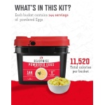 READYWISE - Powdered Eggs Bucket, 144 Servings, 25-Year Shelf Life