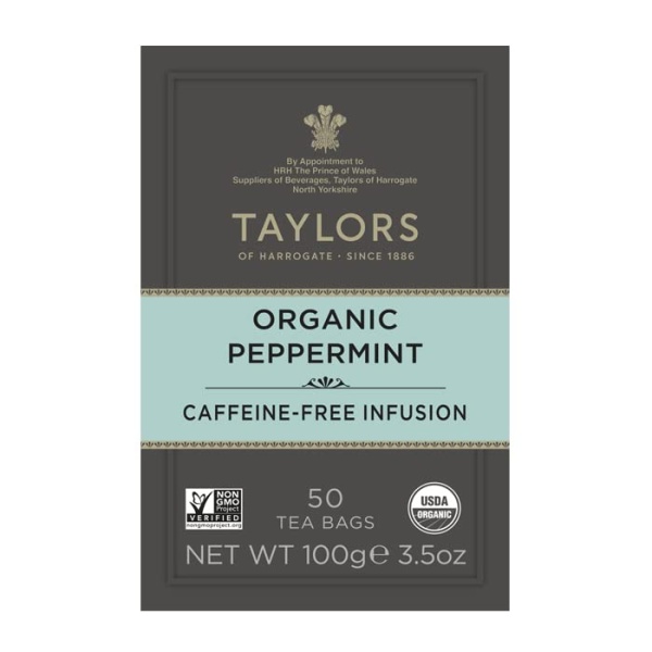 Taylors Organic Peppermint Tea, 50 Bags