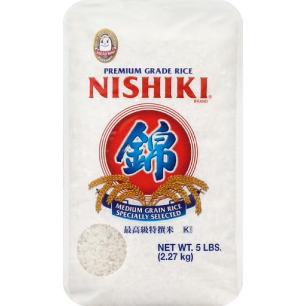 Nishiki Medium Grain Rice, 2.27 kg