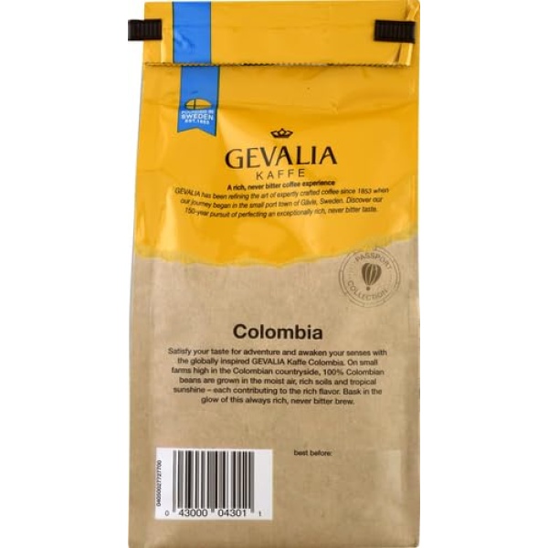 Gevalia Colombian Medium Roast Ground Coffee (340g)