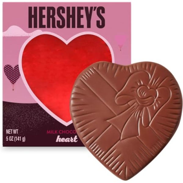 HERSHEYS Milk Chocolate Heart, 142g, 1 pack