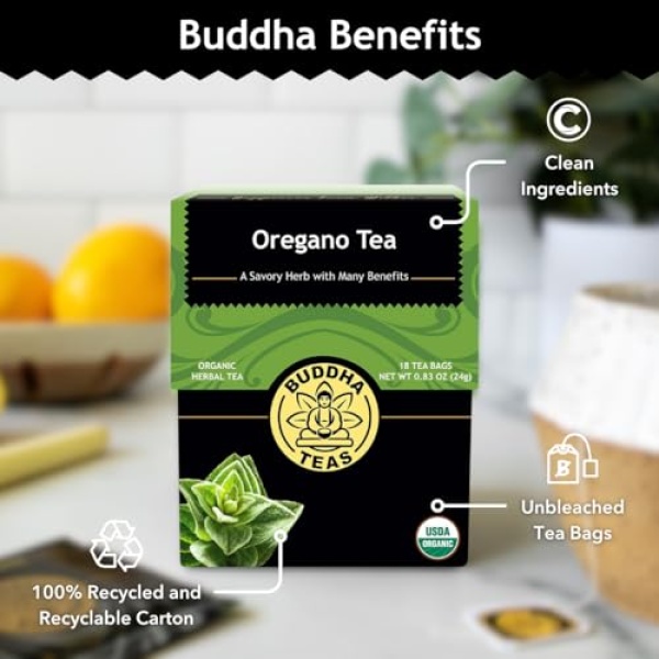 Organic Oregano Tea - Caffeine Free - 18 Bags