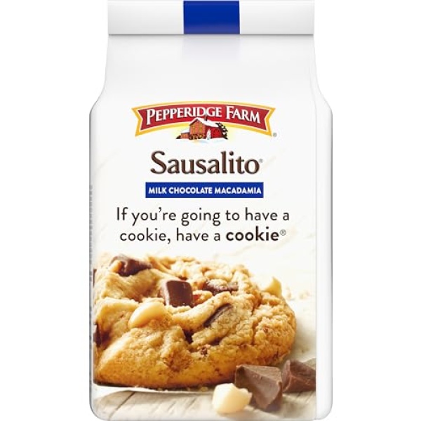 Pepperidge Farm Sausalito Milk Choc Macadamia Cookies, 204g