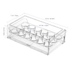 APLOP Stackable BPA Free Egg Container, 18 Eggs, Clear