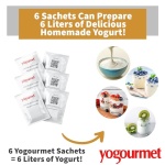 Yogourmet Yogurt Starter (6 Sachets = 5.7 Liters)