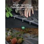 GROWNEER 50-Pack 30cm Heavy Duty 11 Gauge Garden Stakes