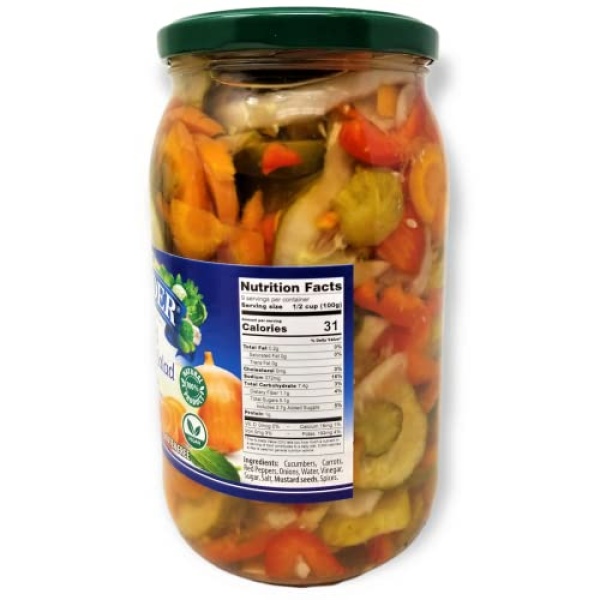 Belveder Mixed Vegetable Salad 900g, Vegan, Non-GMO