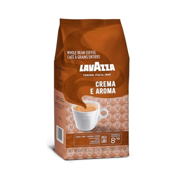 Lavazza Crema E Aroma Whole Bean Coffee, 1 kg Bag