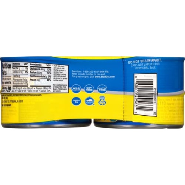 StarKist Solid White Albacore Tuna in Water, 142g, 4-Pack