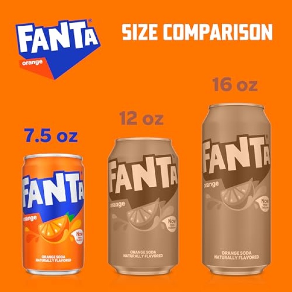 FANTA ORANGE CAN 222 ML X10