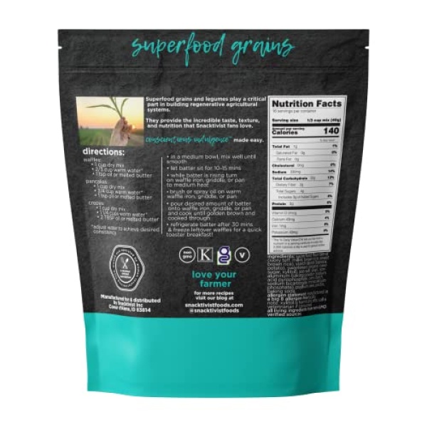 Snacktivist Gluten-Free Vegan Pancake & Waffle Mix 652g