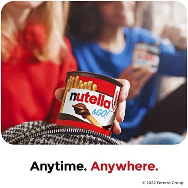 Nutella & GO! 12 Pack, Hazelnut Spread with Breadsticks