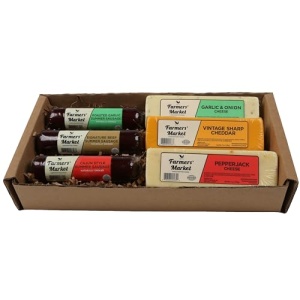 Farmers' Market Charcuterie Gift, Cheese & Smoked Meat