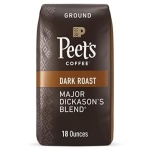 Peet's Dark Roast Ground Coffee - Major Dickason's 510g