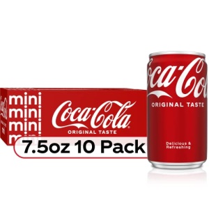 Coke Mini-Can 222ml, 10 pack