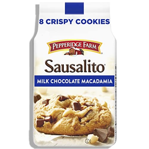 Pepperidge Farm Sausalito Milk Choc Macadamia Cookies, 204g
