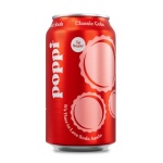 POPPI Sparkling Prebiotic Soda, Classic Cola, 355ml (12 Pack)