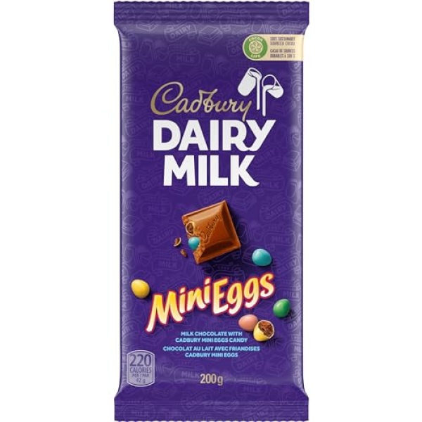 Cadbury Dairy Milk Chocolate with Mini Eggs, 200g