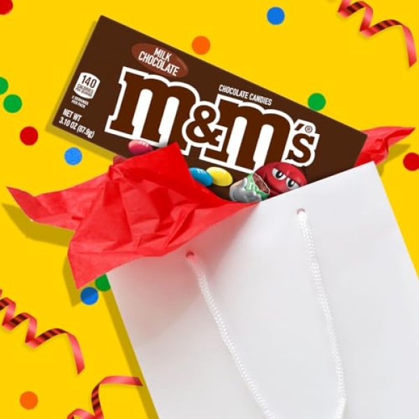 M&M'S Milk Chocolate Candy Box, 88g (Pack of 12)