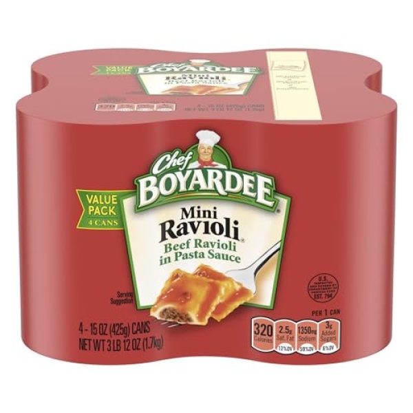Chef Boyardee Mini Ravioli, 425g, 4 Pack