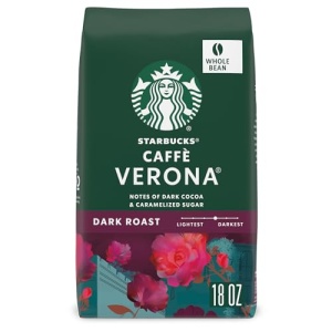 Starbucks Dark Roast Whole Bean Coffee, 510g Bag