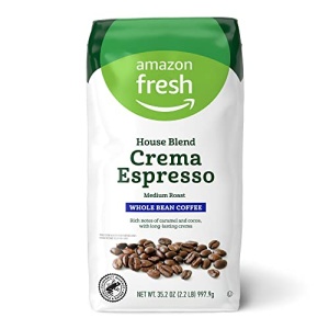Amazon Fresh House Blend Crema Espresso, Whole Bean, 1 kg