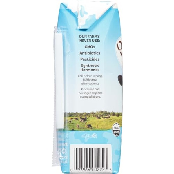 Organic Valley 1% Milk Boxes, 237ml (Pack of 24)