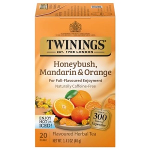Twinings Honeybush Mandarin & Orange Herbal Tea, 20 Bags