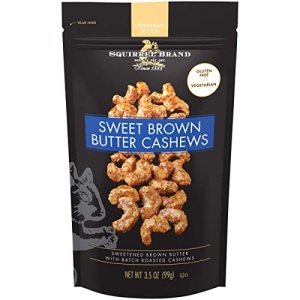 Squirrel Brand Sweet Brown Butter Cashews, 100g Bag