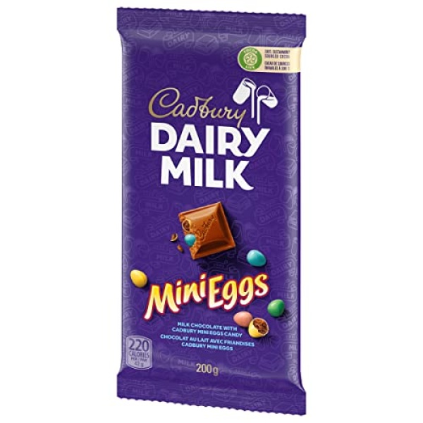 Cadbury Dairy Milk Chocolate with Mini Eggs, 200g